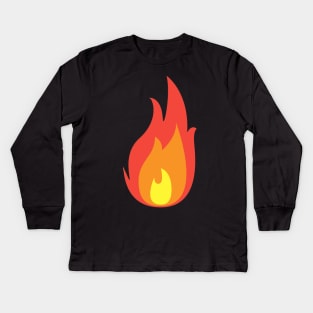 Flame, Fire, Fuego, Holy Fire, Holy Spirit, Kids Long Sleeve T-Shirt